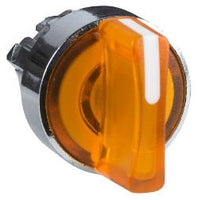 ZB4BK1453 | Orange illuminated selector switch head Ø22 2-position spring return | Square D by Schneider Electric