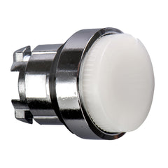 Square D ZB4BW113 White projecting illuminated pushbutton head Dia 22 spring return for integral LED  | Blackhawk Supply