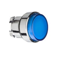 ZB4BW16 | Blue projecting illuminated pushbutton head Ø22 spring return for BA9s bulb | Square D by Schneider Electric