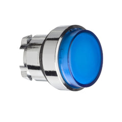 Square D ZB4BW16 Blue projecting illuminated pushbutton head Ø22 spring return for BA9s bulb  | Blackhawk Supply