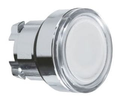 Square D ZB4BW313 White flush illuminated pushbutton head Dia 22 spring return for integral LED  | Blackhawk Supply