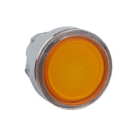 ZB4BW353 | Orange Flush Illuminated Pushbutton Head 22mm Spring Return for Integral LED | Square D by Schneider Electric