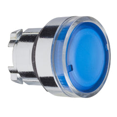 Square D ZB4BW36 Blue flush illuminated pushbutton head Dia 22 spring return for BA9s bulb  | Blackhawk Supply