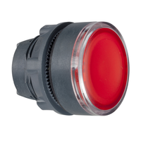 ZB5AH043 | Harmony XB5 Red Flush Illuminated Pushbutton Head, 22mm, for Integral LED | Square D by Schneider Electric