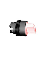 ZB5AK1243 | Red illuminated selector switch head Dia 22, 2-position stay put | Square D by Schneider Electric