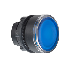 Square D ZB5AW363 Blue flush illuminated pushbutton head Dia 22 spring return for integral LED  | Blackhawk Supply