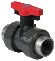 Spears 18216-060SR 6 PVC TRUE UNION 2000 INDUSTRIAL BALL VALVE REINFORCED THREAD EPDM W/TEE HANDLE  | Blackhawk Supply