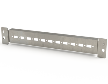 Saginaw STK445 Flanged Mounting Profile, 1 Line 400 x 45 mm | 2.36"H x 13.98"W x 0.93"D  | Blackhawk Supply