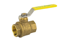 Jomar 100-403G-IH T-100CG, 2 Piece, Full Port, Threaded Connection, Dezincification Resistant Brass, Insulated Handle, 600 WOG  | Blackhawk Supply