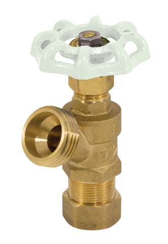 Jomar 201-113G T-623G | 1/2" | Boiler Drain | Compression Connection | 125 WOG  | Blackhawk Supply