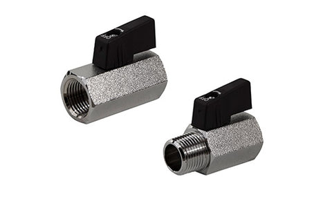 Jomar 100-432 T-84-M | 3/8" | 1 Piece | Standard Port | Threaded Connection | Mini Valves | 450 WOG | FIP x FIP  | Blackhawk Supply