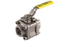 Jomar 601-604 T-SS-2001N-4B | 3/4" | 3 Piece 4 Bolt Enclosed | Standard Port | Threaded Connection | 2000 WOG  | Blackhawk Supply