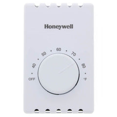 Resideo T410B1004 ELECTRIC HEAT THERMOSTAT DPST, BIMETAL SNAP ACTING SWITCH, WHITE, DEG F .  | Blackhawk Supply