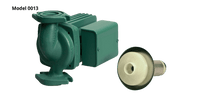 0013-F4Y | Circulator Pump | Cast Iron | 1/6 HP | 230V | Single Phase | 2A | 3250 RPM | Flanged | 34 GPM | 33ft Max Head | 125 PSI Max Press. | Series 0013 | Taco