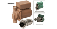 003-SC4-1 | Circulator Pump | Stainless Steel | 1/40 HP | 115V | Single Phase | 3250 RPM | Union | 7 GPM | 4.5ft Max Head | 125 PSI Max Press. | Series 003 | Taco