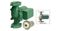 Taco 005-SF4A Circulator Pump | Stainless Steel | 1/35 HP | 220V 50Hz | Single Phase | 3250 RPM | Flanged | 19 GPM | 9ft Max Head | 125 PSI Max Press. | Series 005  | Blackhawk Supply