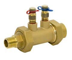 Jomar TAF-BFF 3/4" Automatic Balancing Valve, Threaded Connection, Union End, Flow Limiter, PT Ports, 600 WOG  | Blackhawk Supply