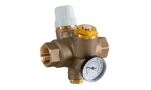 Jomar 180-103G-D-C 1/2" | TB-130G | Thermostatic Balancing Valve, Variable Set Point, 150 CWP, Thermal Disinfection w/Optional Check Valve  | Blackhawk Supply