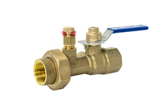 Jomar TBG-BFF 3/4" Terminator B | Manual Balancing Valve, Quarter-Turn, Fixed Orifice, Threaded Connection, Union End, Integrated Ball Valve, Memory Stop, PT Ports, 600 WOG  | Blackhawk Supply