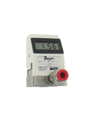 Dwyer TFM-LI07 Liquid turbine flow meter | range 3.2 to 32 GPH (0.2 to 2 LPM) | 1/4" OD connection.  | Blackhawk Supply