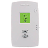 TH1110DV1009 | PRO 1000 VERTICAL NON-PROGRAMMABLE DIGITAL THERMOSTATS, BACKLIT DISPLAY ,DUAL POWERED (24VAC AND/OR BATTERY). 1 HEAT / 1 COOL | Resideo