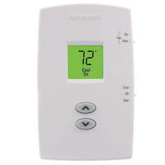 Resideo TH1110DV1009 PRO 1000 VERTICAL NON-PROGRAMMABLE DIGITAL THERMOSTATS, BACKLIT DISPLAY ,DUAL POWERED (24VAC AND/OR BATTERY). 1 HEAT / 1 COOL  | Blackhawk Supply