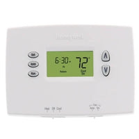 TH2110DH1002 | PRO 2000 HORIZONTAL PROGRAMMABLE DIGITAL THERMOSTATS, BACKLIT DISPLAY, DUAL POWERED (24VAC AND/OR BATTERY). 1 HEAT / 1 COOL | Resideo