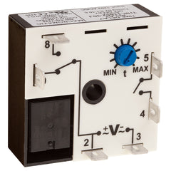 Macromatic THR-11568-17JR7 Single shot (switch trigger) | 240V AC | 10A SPDT | 0.05 - 5 seconds | Encapsulated | Analog | Control Voltage connected at Relay Common  | Blackhawk Supply