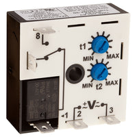 THR-15168-33 | Timer | Repeat Cycle (On First) | 24V AC/DC | 10 amp SPDT | 1 - 100 minutes | Macromatic