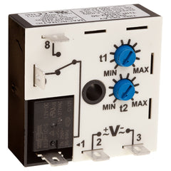 Macromatic THR-13164-34 Repeat cycle (OFF 1st) | 48V AC/DC | 10A SPDT | 0.6 - 60 seconds | 0.05 - 5 seconds | Encapsulated | Analog | Control Voltage connected at Relay Common  | Blackhawk Supply