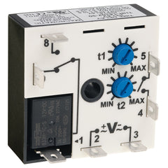 Macromatic THR-16561-35-04T Delayed interval (switch trigger) | 240V AC | 10A SPDT | 0.6 - 60 seconds | 0.05 - 5 seconds | Encapsulated | Analog | Control Voltage connected at Relay Common  | Blackhawk Supply