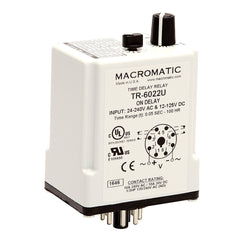 Macromatic TR-6022U-H On Delay | 12-125V DC 24-240VAC | 10 amp DPDT | 50ms-100 Hrs | Plug-in | Configured for 11 Pin Socket  | Blackhawk Supply