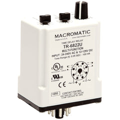 Macromatic TR-6816U Multi-function | 12-125V DC 24-240VAC | 10 amp SPDT | 50ms-100 Hrs | Plug-in  | Blackhawk Supply