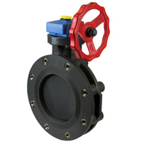 723301L-060C | 6 CPVC TL BUTTERFLY VALVE FKM LEVER HANDLE S/S LUG | (PG:252) Spears