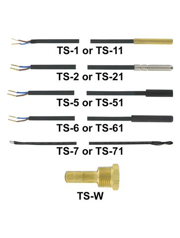 Dwyer TS-21 PTC Sensor | SS Sheath | PVC Cable | 10 ft (3 m) length.  | Blackhawk Supply