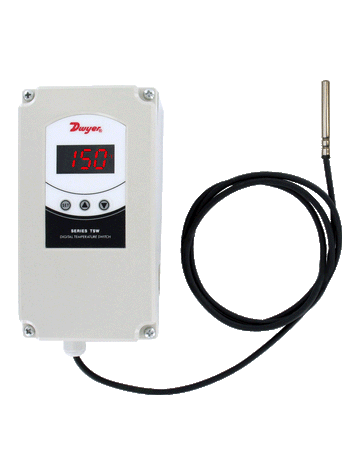 Dwyer TSW-260-NP Weatherproof digital temperature switch | dual stage | 12-24 VAC/VDC supply voltage | no temp sensor  | Blackhawk Supply