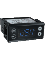 TSXT-241 | Digital Thermostat 1 Relay Output | 3 PTC/NTC Probe input | blue display | 24 VAC/DC | capacitive touch keys | Modbus®. | Dwyer