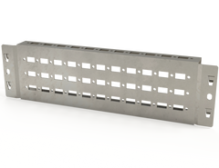 Saginaw TTK410 Flanged Mounting Profile, 3 Lines 400 x 100 mm | 3.88"H x 14.02"W x 1.22"D  | Blackhawk Supply