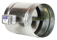 EWC Controls 6 URD-SRE24 VOLT NC 6 URD-SRE24 24V ROUND SPRING RETURN DAMPER – NORMALLY CLOSED  | Blackhawk Supply