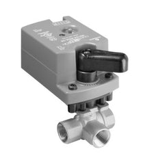 Johnson Controls VG1841BL+9T4AGA 3/4" 3W BALL VALVE 7.4CV; BRASS TRIM NON-SPR RET VA9104-AGA-3S NO SWITCH FLOATING CONTROL  | Blackhawk Supply