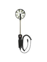 VP1 | 100 mm vane thermo-anemometer air velocity | temperature and humidity probe with coiled cable. | Dwyer