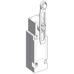 Telemecanique XCKJ110541H7 Limit switch,  XC Standard, XCKJ, thermoplastic plastic roller lever var. length, 1C/O, snap, 1/2NPT  | Blackhawk Supply