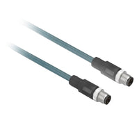 XGSZ12E1210 | Ethernet copper cable, Radio frequency identification XG, M12/M12 D coded, 10 m | Telemecanique