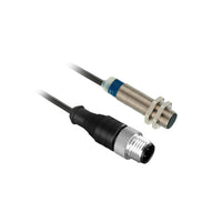 XS612B2PAL01M12 | Inductive proximity sensors XS, inductive sensor XS6 M12, L59mm, brass, Sn5mm, 12...24 VDC, M12 0.15 m | Telemecanique