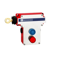 XY2CE2A296H7 | Latching emergency stop rope pull switch, Telemecanique rope pull switches XY2C, LH side, 2NC+2NO, pilot light 130 V | Telemecanique