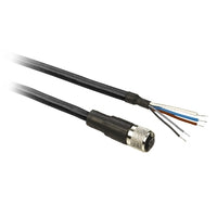 XZCP11V12L5 | Pre wired connectors XZ, straight female, M12, 5 pins, cable PUR 5 m | Telemecanique