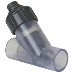 Spears 1633-012CL 1-1/4 PVC CLEAR Y-CHECK VALVE FLANGED FKM  | Blackhawk Supply