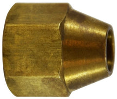 Midland Metal Mfg. 10023 3/8 X 1/4 REDUCING SHORT ROD NUT, Brass Fittings, SAE 45 Deg Flare, Reducing Short Rod Nut  | Blackhawk Supply