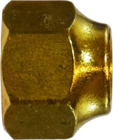 10039 | 1/4 SHORT FORGED NUT, Brass Fittings, SAE 45 Deg Flare, Short Forged Nut | Midland Metal Mfg.