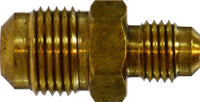 10120 | 1/2 X 1/4 REDUCING M FLARE UNION, Brass Fittings, SAE 45 Deg Flare, Reducing Flare Union | Midland Metal Mfg.